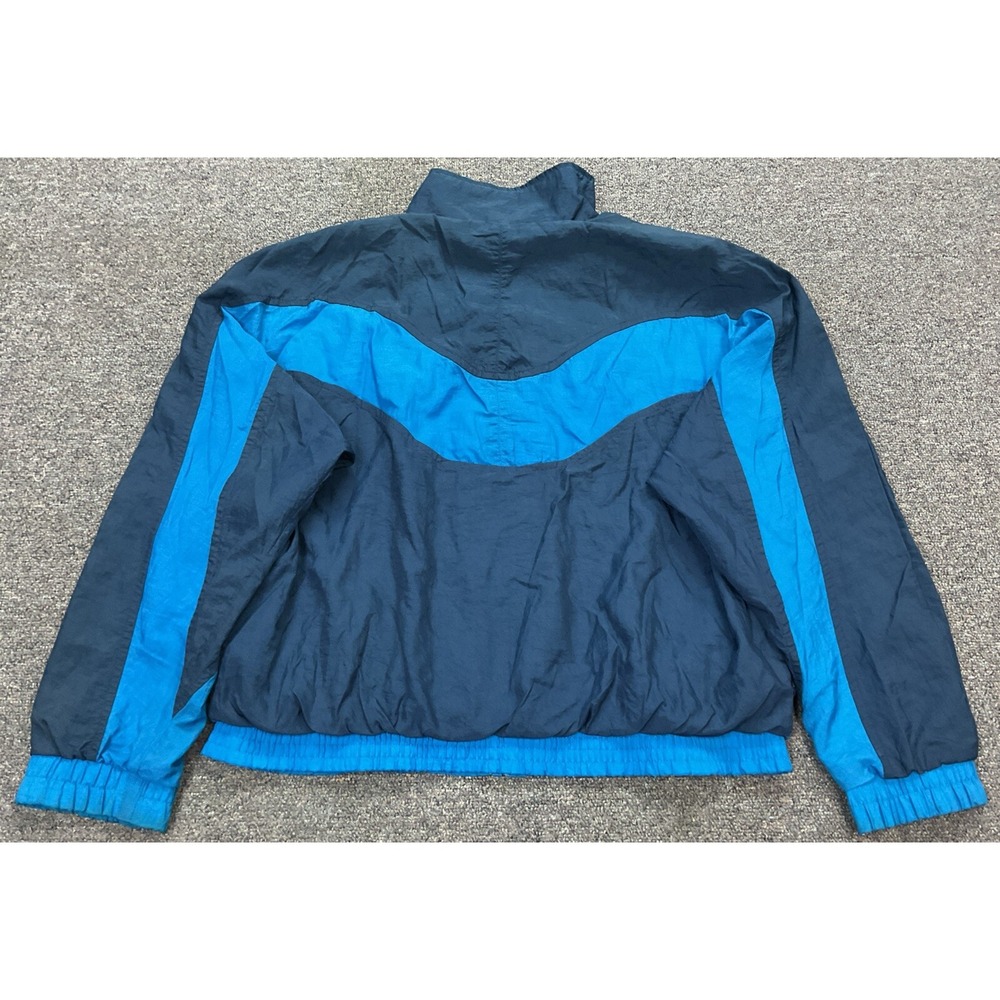 EUC! Vintage Reebok Blue Colorblock Unisex Track‎ Jacket - Size M - Picture 6 of 6